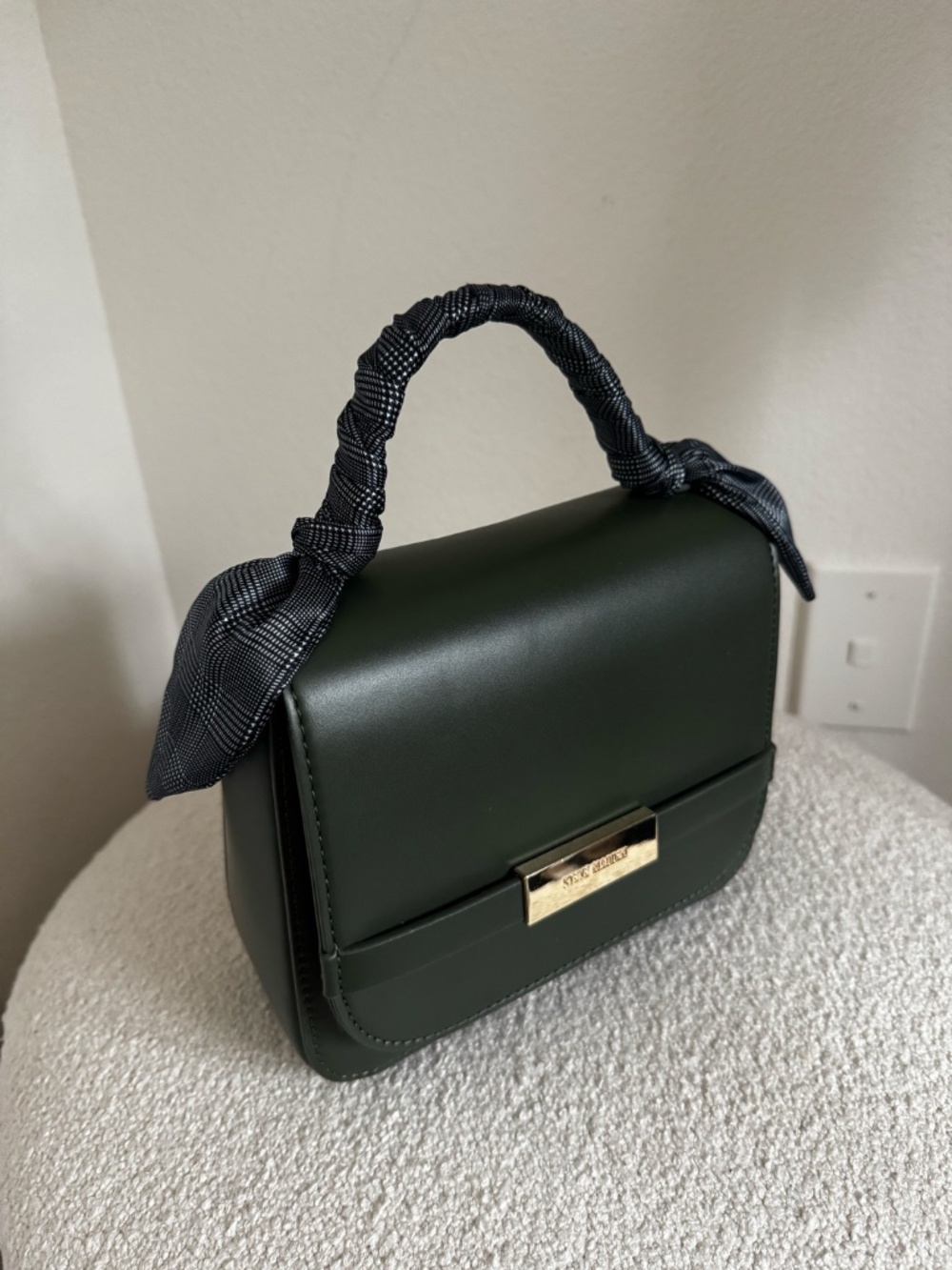 Steve Madden Structured Olive Green Crossbody Bag - Picture 5 of 5